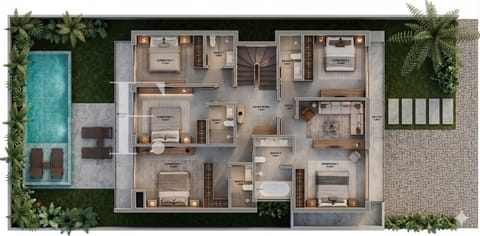 Sobrado com 293m², 5 dormitórios, 5 suítes, 2 vagas, Amare Home Resort em Xangri-Lá